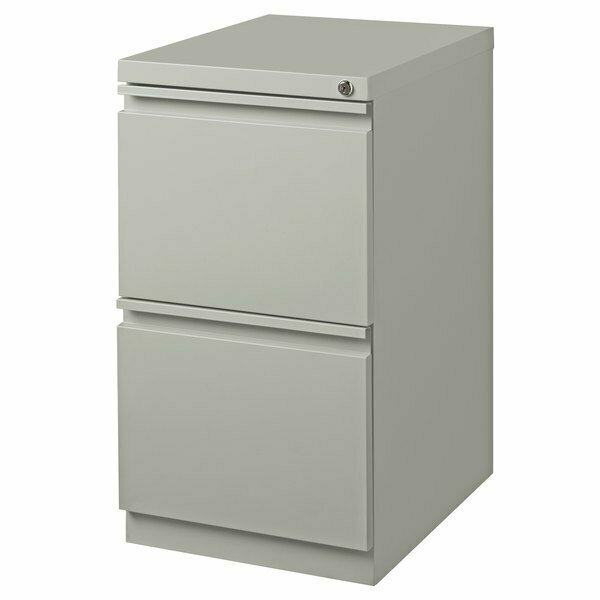 Hirsh Industries 18579 Gray Mobile Pedestal Letter File Cabinet - 15'' x 19 7/8'' x 27 3/4'' 42018579